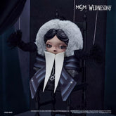 skullpanda-Wednesday Plush Doll Charm (Nevermore Academy Uniform Version)