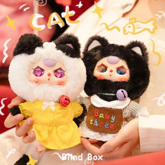 Baby Three-Cat Wardrobe Plush Toy