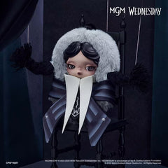 skullpanda-Wednesday Plush Doll Charm (Nevermore Academy Uniform Version)