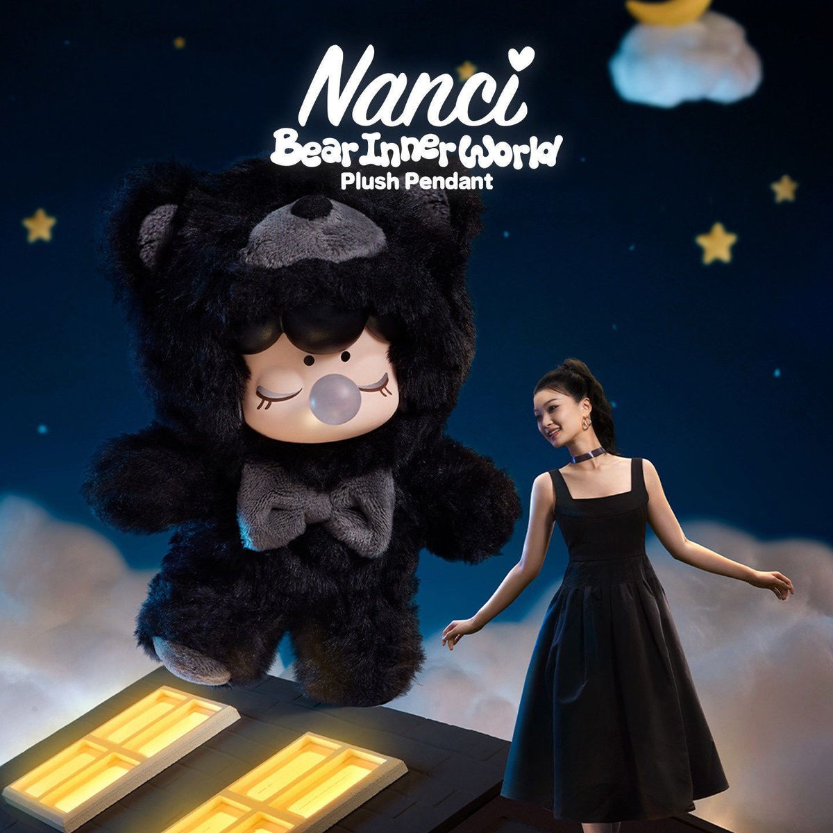 nanci bear lnner world plush pendant series