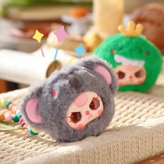 baby three-plush 2 generation zipper bag